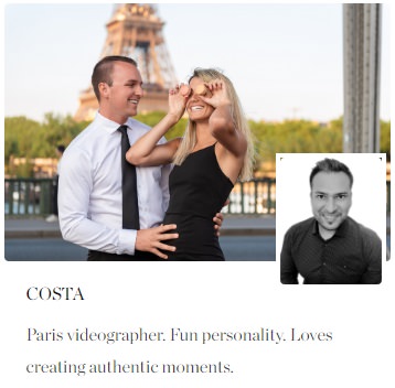 Parisian videographer Costa