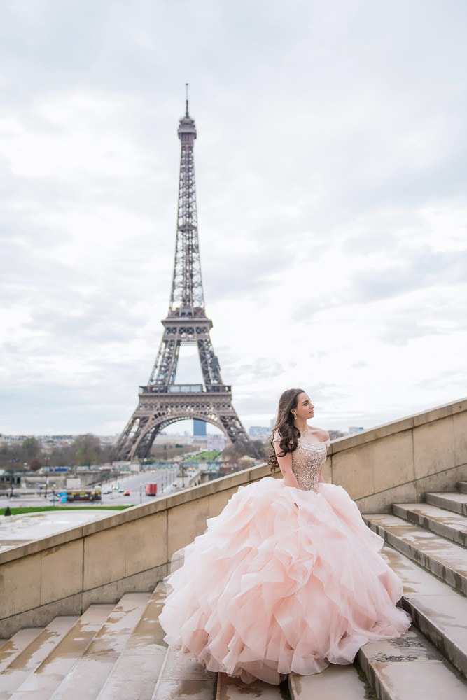 quinceanera photoshoot in paris france