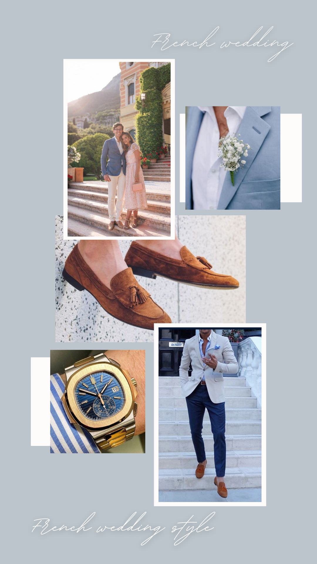 What do men wear to a wedding in France